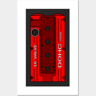 Red 4G63 Posters and Art